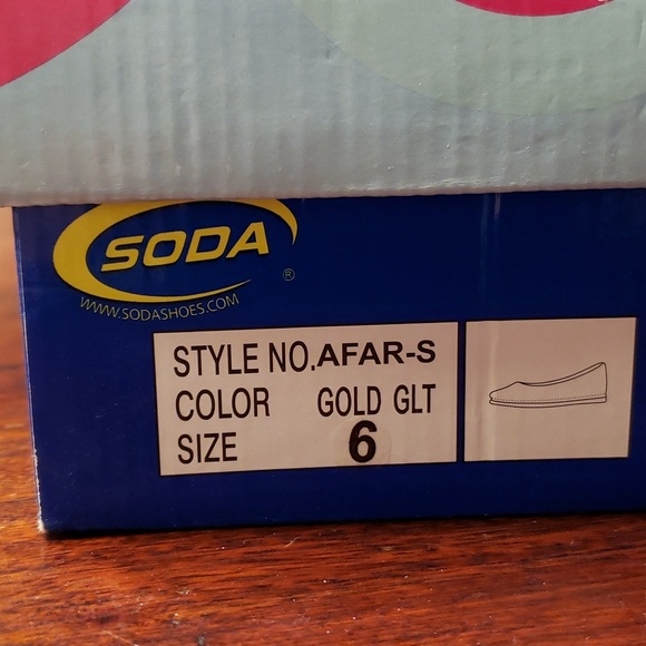 Gold Glitter Flats - Picture 5 of 5